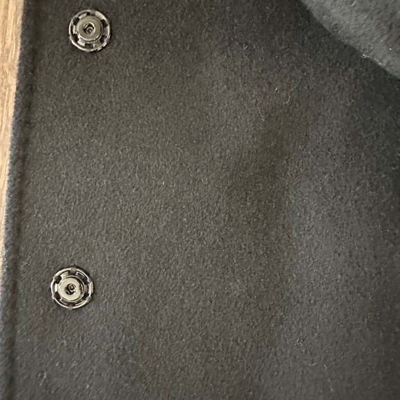 PURE VIRGIN WOOL CINZIA ROCCA BY RODEL S.p.A in ITALY, BELTED BLACK COAT BLACK 8 - Picture 6 of 15